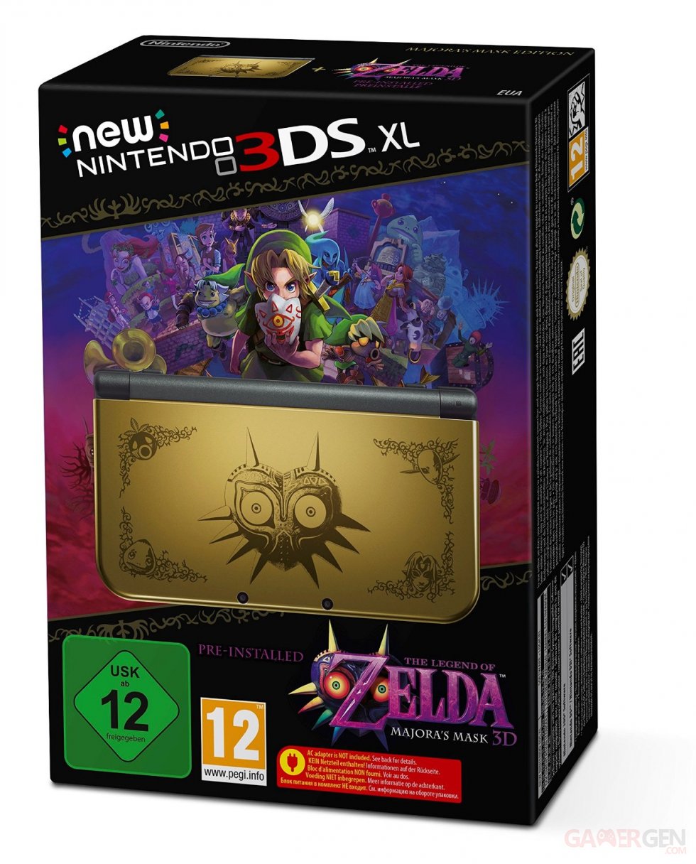 console new 3DS XL Zelda The Majoras Mask Collector