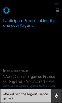 Cortana France Nigeria