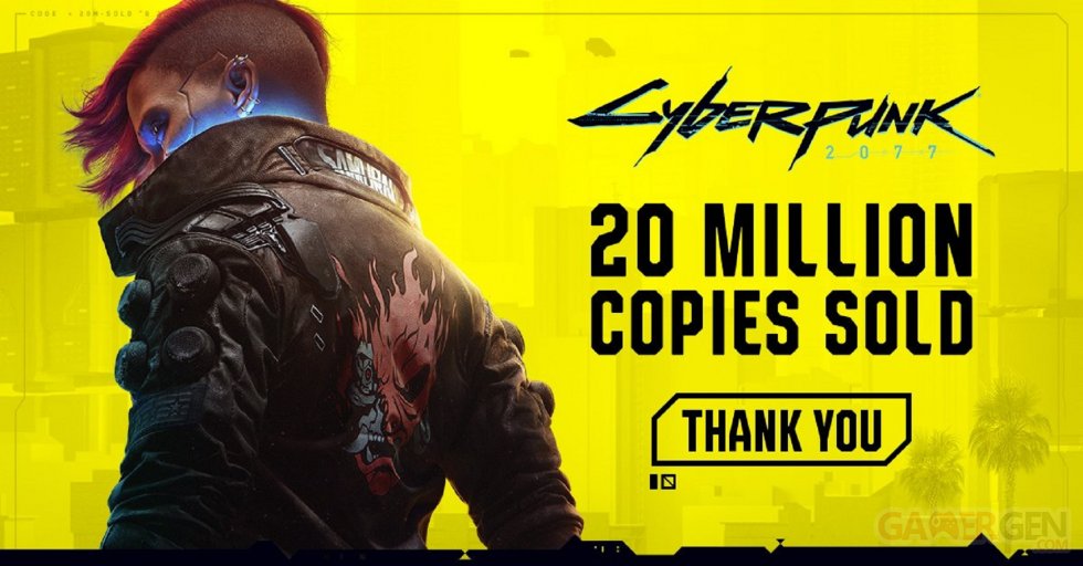 Cyberpunk 2077 20 millions copies vendues chiffre