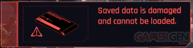 Cyberpunk 2077 save damaged