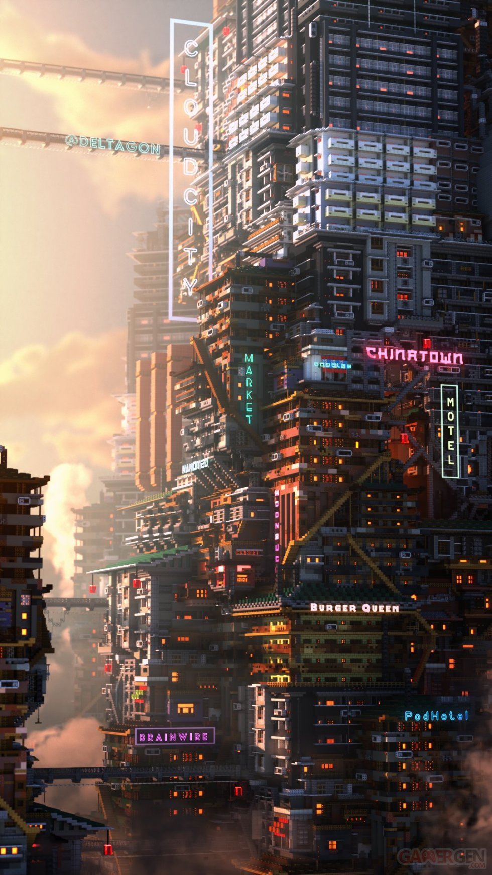 Cyberpunk 2077 X Minecraft