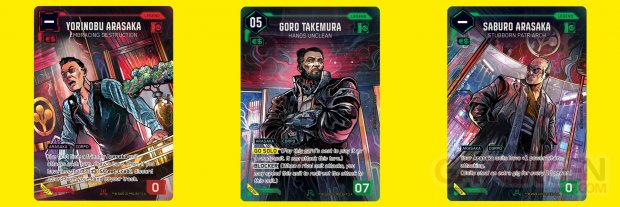 Cyberpunk Trading Card Game TCG Cartes Arasaka