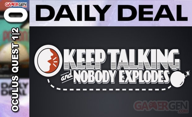 Daily Deal Oculus Quest 2021.04.18   Keep Talking and Nobody Explodes  