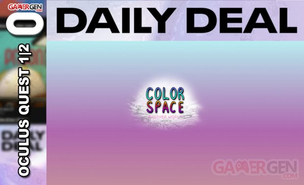 Daily Deal Oculus Quest 2021.06.30   Color Space