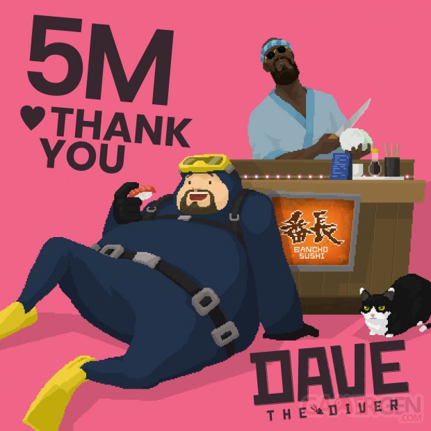 Dave the Diver 5 millions ventes