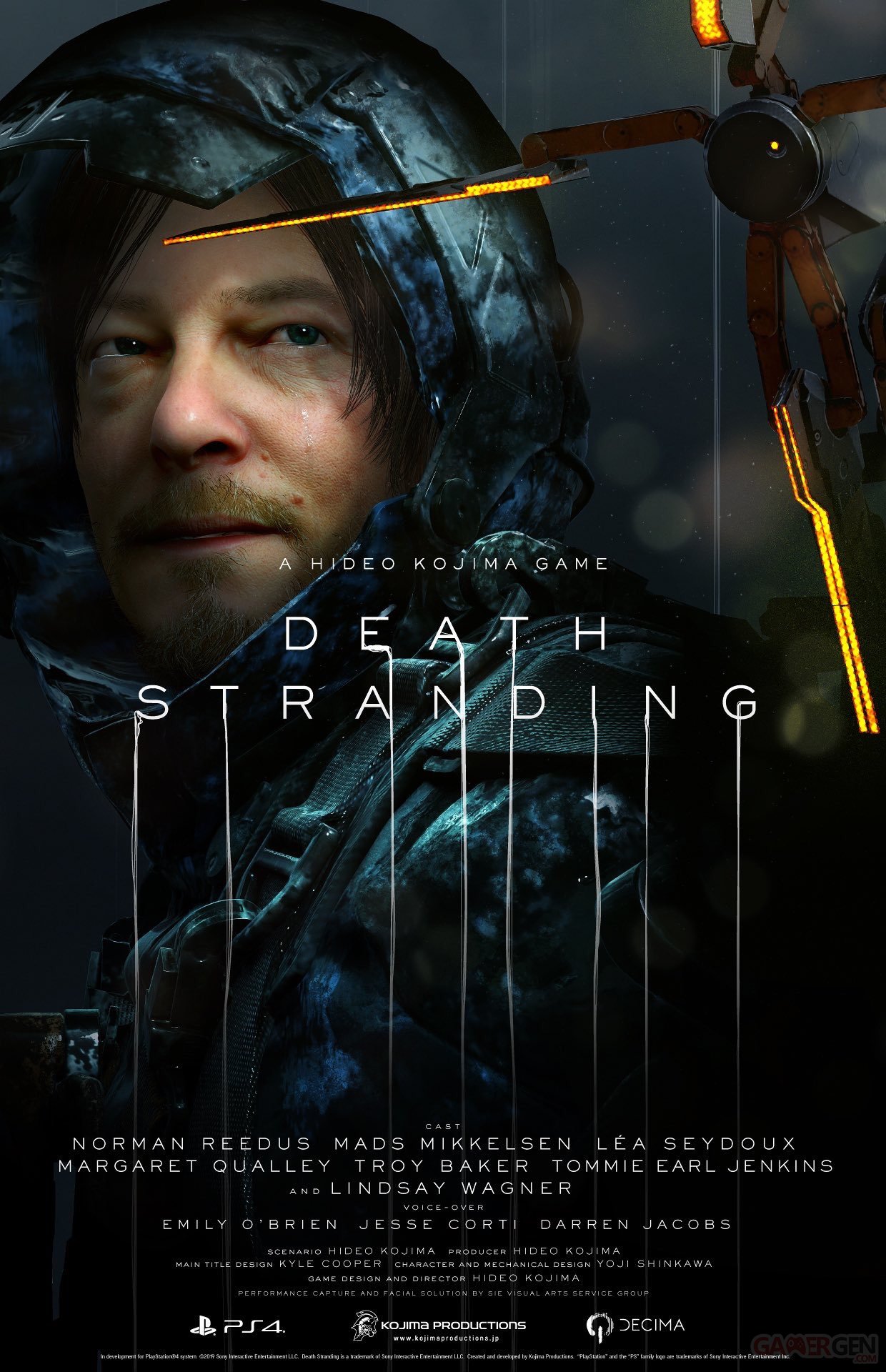 Death Stranding Hideo Kojima dévoile les illustrations de la jaquette