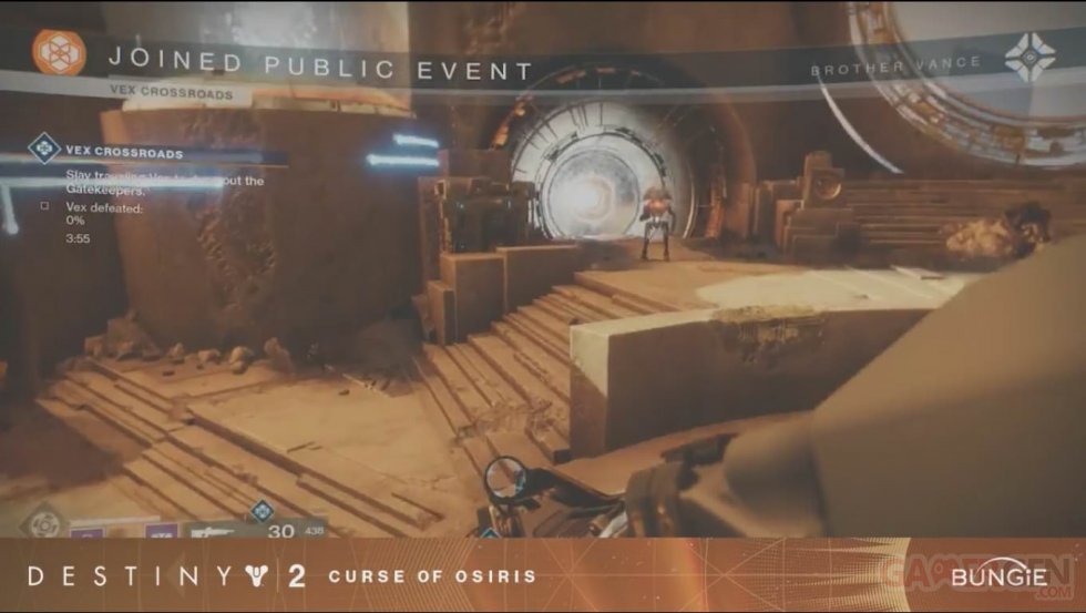 Destiny 2 La Malédiction d'Osiris COO livestream2 event public Vex crossroads (2)