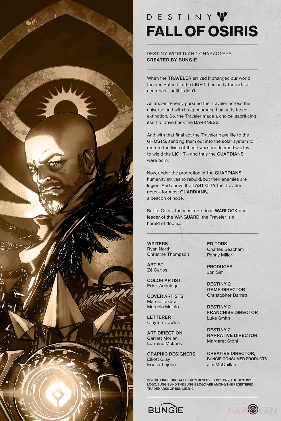 Destiny-comics-001-Osiris-synopsis-credits