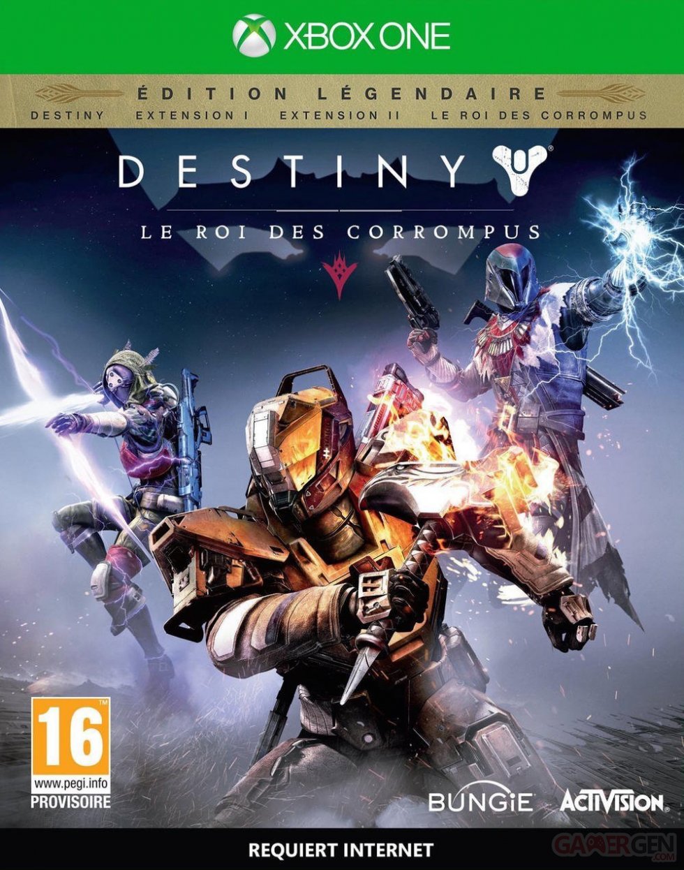 Destiny le roi des corrompus jaquette edition legendaire Xbox One