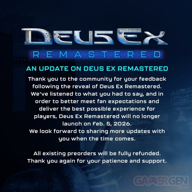 Deus Ex Remastered Report