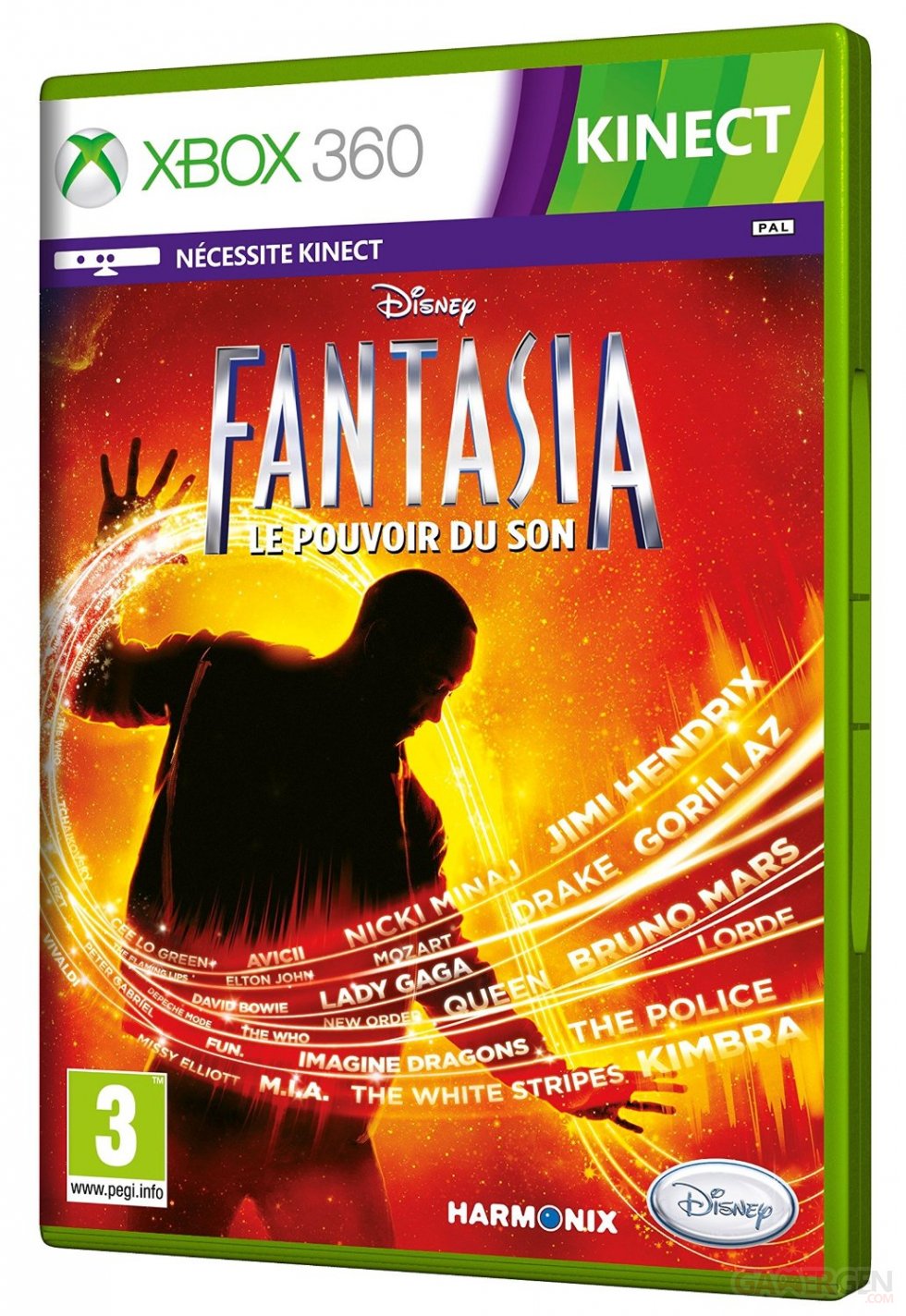 Disney Fantasia jaquette PEGI Xbox 360