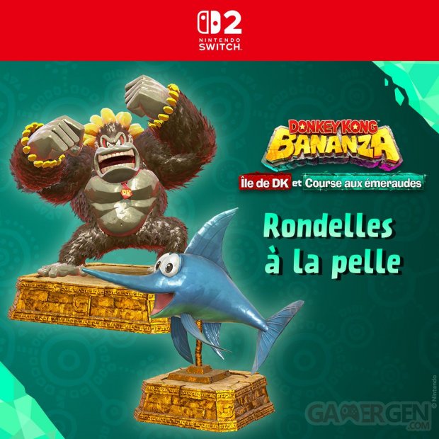 Donkey Kong Bananza évènement Rondelles à la pelle récompenses 21 10 2025