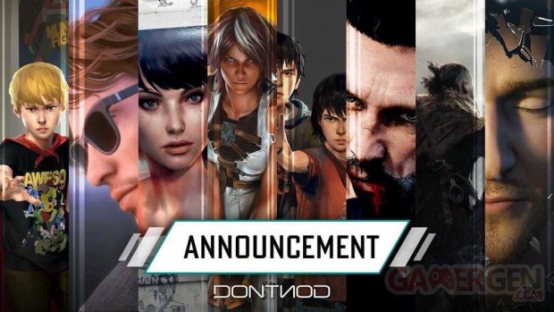 Dontnod Entertainment head logo line up jeux