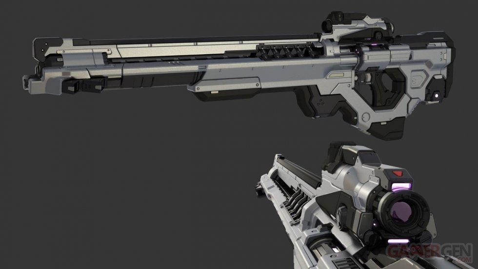 DOOM - Cameron Kerby - Vortex Rifle Render