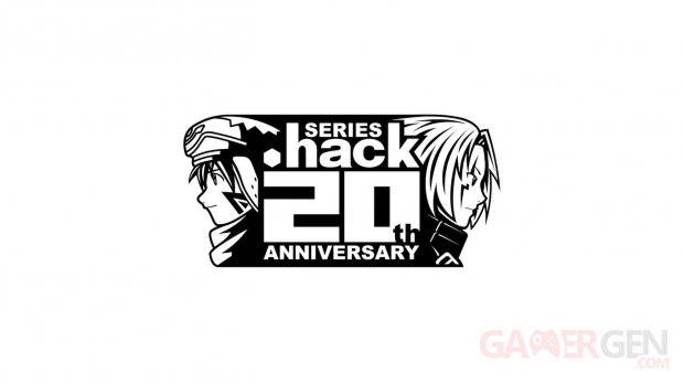dot hack 20th Anniversary logo head banner