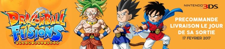 dragon ball fusions 3DS deal rush on game bannière
