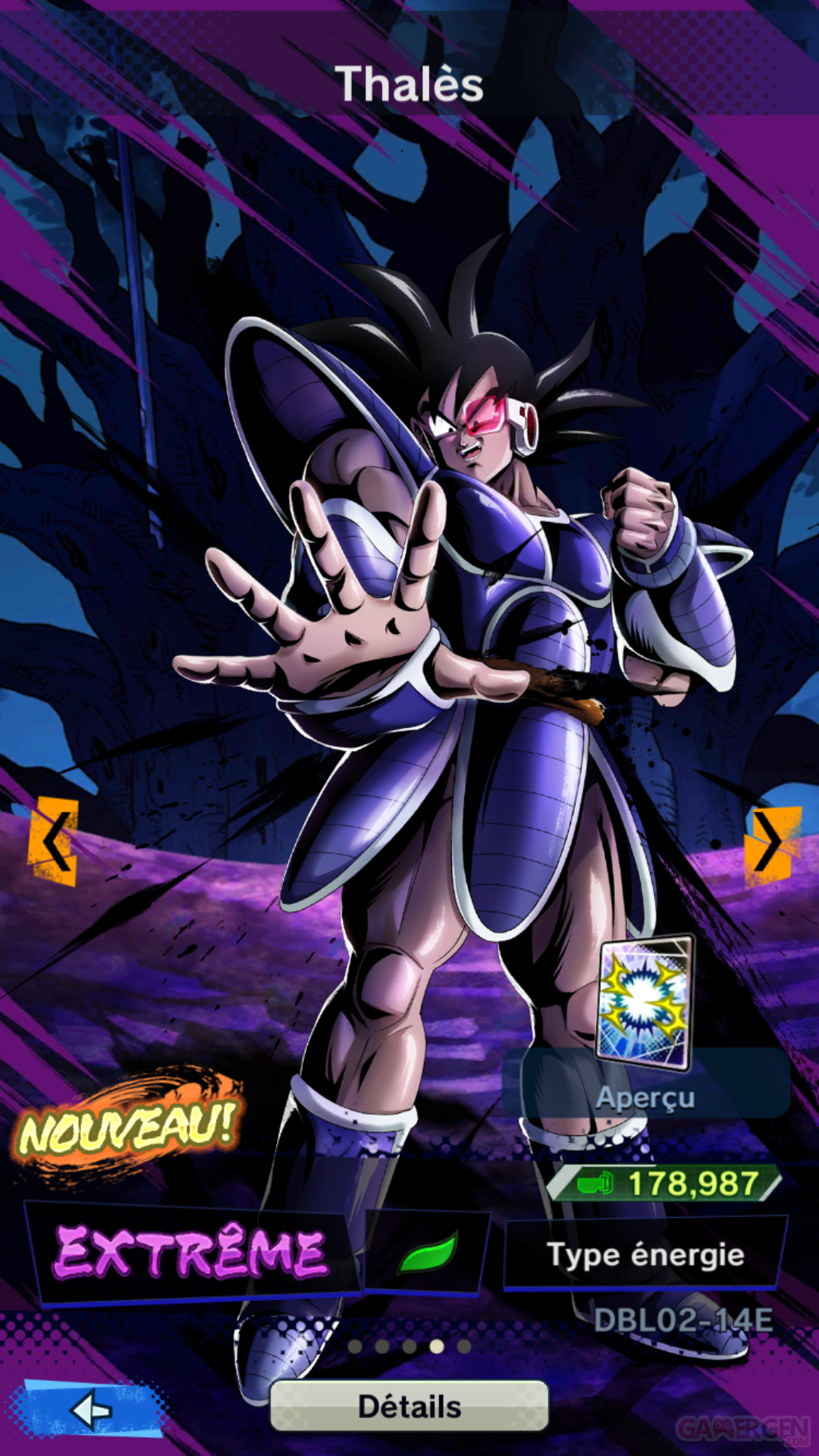 Db Legends Se Mettre à Couvert Dragon Ball Legends : le puissant Thalès fait sa loi, la mise à jour 1