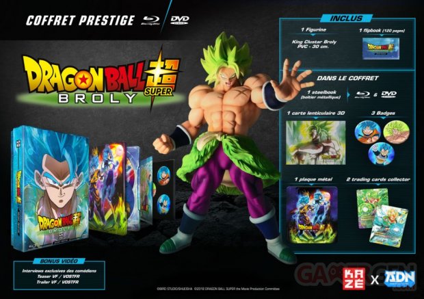 Dragon Ball Super Broly coffret prestige 24 07 2019