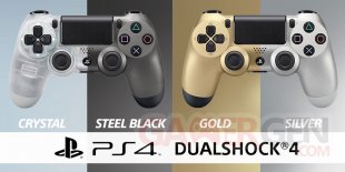 DualShock 4 PS4 Crystal Steel Black Gold Silver