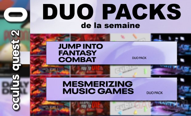 Duo packs de la semaine (27 03 2020)