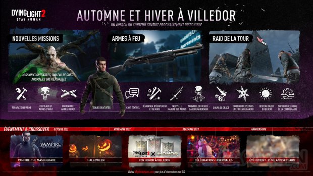 Dying Light 2 Stay Human roadmap automne hiver 2023
