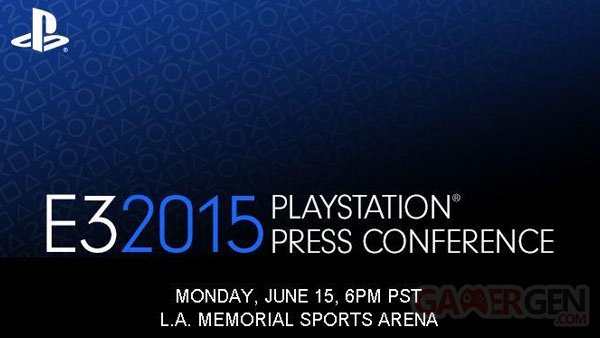 e3 2015 invitation presse sony