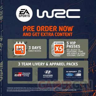 EA Sports WRC 05 09 2023 bonus précommande