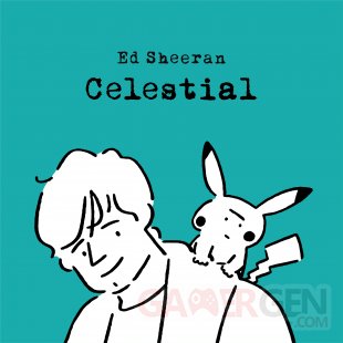Ed Sheeran Celestial cover art Pikachu
