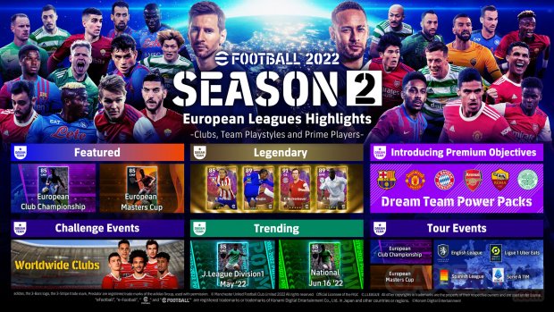 eFootball 2022 Saison 2 programme nouveautés