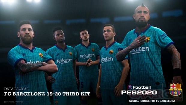 eFootball PES 2020 Data Pack 2 0 FC Barcelona 3rd kit