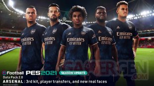 eFootball PES 2021 Season Update Data Pack 2 0 Arsenal 3rd Kit