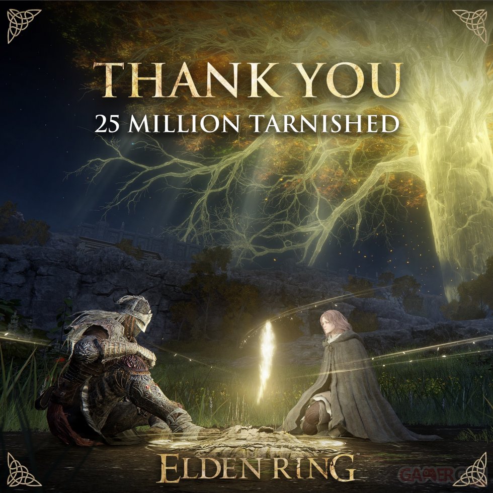 Elden Ring 25 millions copies distribuées ventes
