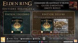 Elden Ring Digital Deluxe Edition bonus précommande 04 11 2021