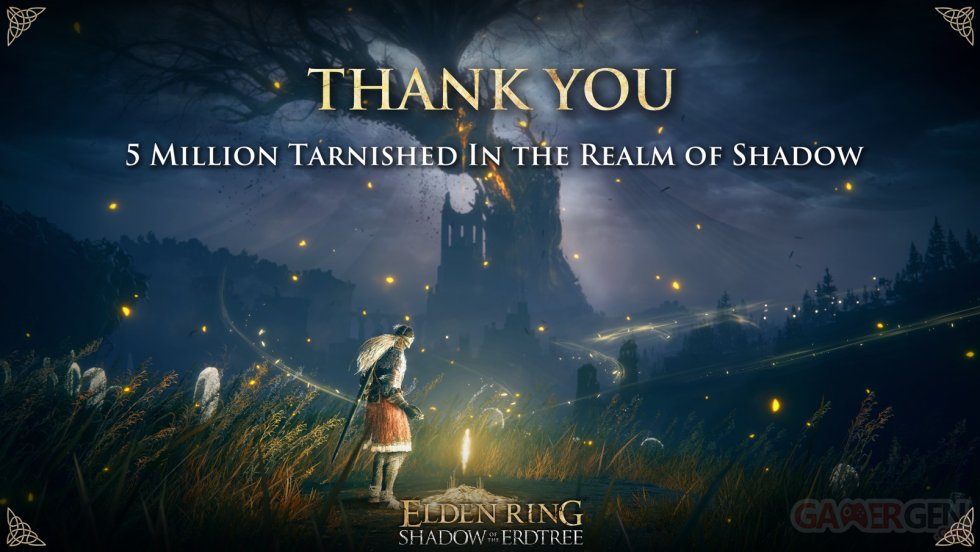 Elden Ring Shadow of the Erdtree Chiffre ventes 5 millions DLC Extension