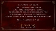 Elden Ring Shadow of the Erdtree communiqué spoil