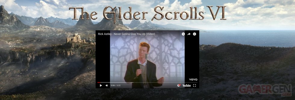 Elder Scrolls VI Rick Roll