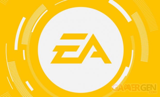 Electronic Arts logo EA head banner