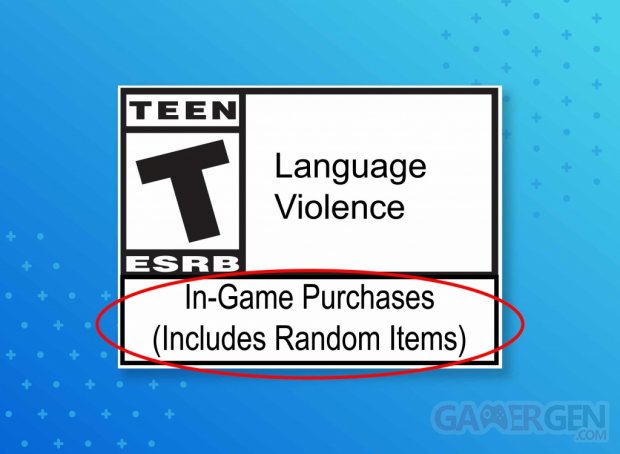 ESRB in game purchases include random items