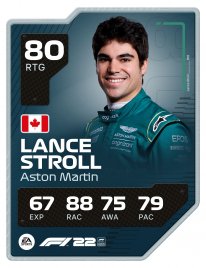 F122 DriverCard LANCE STROLL A1 RATED Update 3