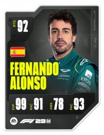F123 DriverCard FERNANDO ALONSO A1 RATED