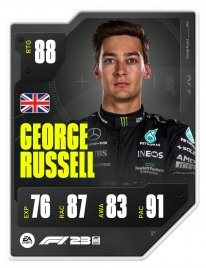 F123 DriverCard GEORGE RUSSELL A1 RATED