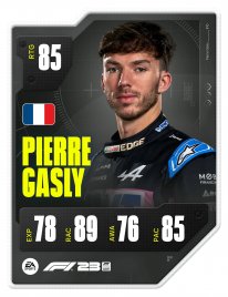 F123 DriverCard PIERRE GASLY A1 RATED
