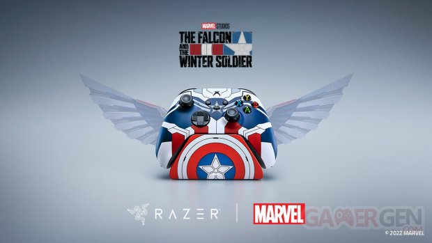 Falcon et le Soldat de L'Hiver Captain America manette limitée collector Xbox