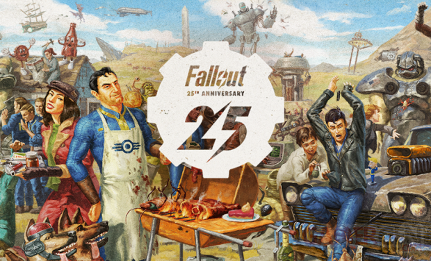 Fallout 25 ans 25th Anniversary head logo