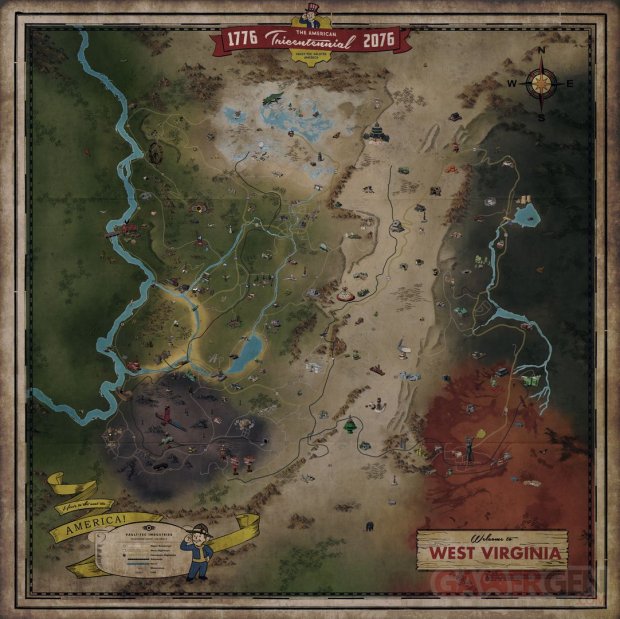 Fallout 76 carte map 10 10 2018