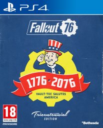 Fallout 76 jaquette PS4 édition Tricentennial 11 06 2018