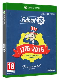 Fallout 76 jaquette Xbox One bis édition Tricentennial 11 06 2018