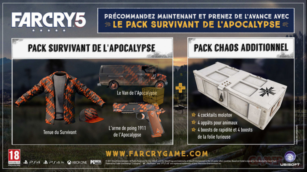 Far Cry 5 - Bonus precommande