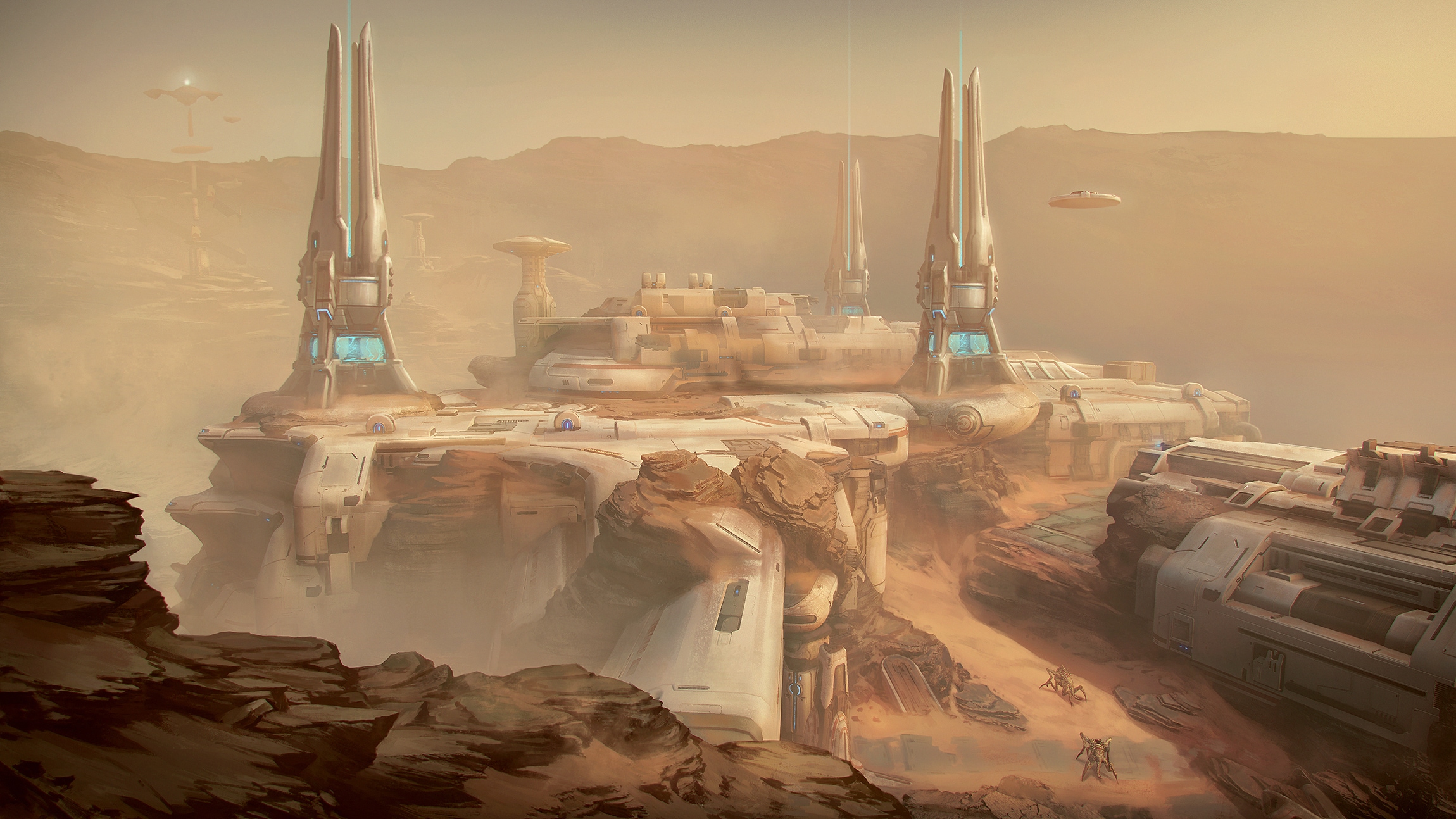 Марс концепт арт Sci Fi