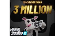 Farming Simulator 22 3 Millions chiffres ventes joueurs
